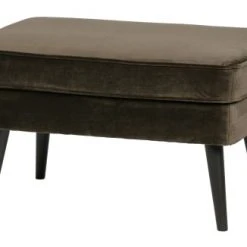 Woood Poufs Pouf Et Repose-pieds En Velours Vert Chaud -Fauteuils, poufs et repose-pieds Soldes pouf et repose pieds en velours vert chaud 2