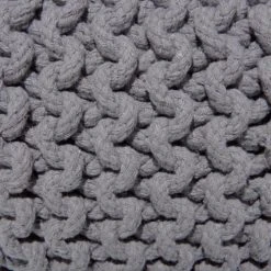 Beliani Poufs Pouf Gris Foncé 40 X 25 Cm -Fauteuils, poufs et repose-pieds Soldes pouf gris fonce 40 x 25 cm 4