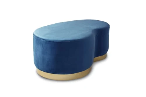 PIB Poufs Pouf Haricot Deux Places En Velours Bleu 1 PIB Poufs Pouf Haricot Deux Places En Velours Bleu