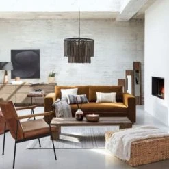 Maisons Du Monde Poufs Pouf Imitation Cuir Marron -Fauteuils, poufs et repose-pieds Soldes pouf imitation cuir marron 1000 9 0 222794 6