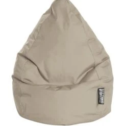 Sitting Point Poufs Pouf Poire XXL D'intérieur Bleu Foncé 80x130cm -Fauteuils, poufs et repose-pieds Soldes pouf poire xxl d interieur kaki beige 80x130cm