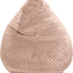 Sitting Point Poufs Pouf Poire XXL Fausse Fourrure Douce à Relief Rose Nude 80x130cm -Fauteuils, poufs et repose-pieds Soldes pouf poire xxl fausse fourrure douce a relief rose nude 80x130cm 5