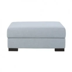 Maisons Du Monde Poufs Pouf Pour Canapé Modulable Avec Coffre De Rangement Bleu Glacier