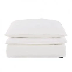 Maisons Du Monde Assises Pouf Pour Canapé Modulable En Lin Blanc