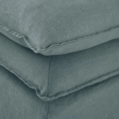 Maisons Du Monde Poufs Pouf Pour Canapé Modulable En Lin Bleu Céladon 5 Maisons Du Monde Poufs Pouf Pour Canapé Modulable En Lin Bleu Céladon – Image 5