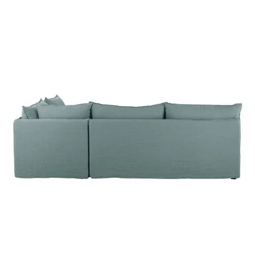 Maisons Du Monde Poufs Pouf Pour Canapé Modulable En Lin Bleu Céladon 6 Maisons Du Monde Poufs Pouf Pour Canapé Modulable En Lin Bleu Céladon – Image 6