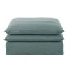 Maisons Du Monde Poufs Pouf Pour Canapé Modulable En Lin Bleu Céladon