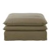 Maisons Du Monde Poufs Pouf Pour Canapé Modulable En Lin Vert Kaki