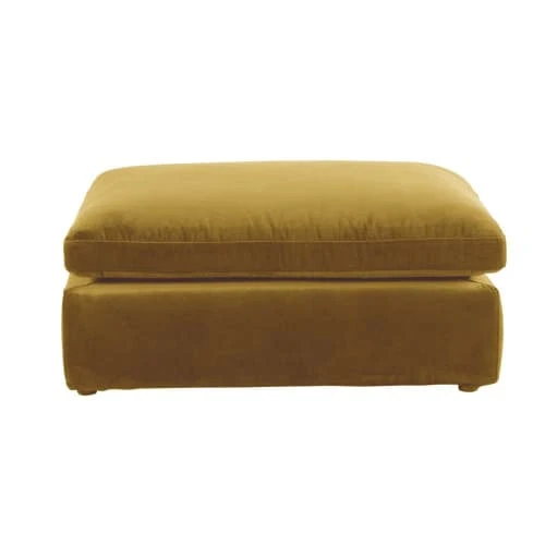 Maisons Du Monde Poufs Pouf Pour Canapé Modulable En Velours Jaune 1 Maisons Du Monde Poufs Pouf Pour Canapé Modulable En Velours Jaune