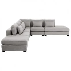 Maisons Du Monde Poufs Pouf Pour Canapé Modulable Gris Clair -Fauteuils, poufs et repose-pieds Soldes pouf pour canape modulable gris clair 1000 0 39 203235 3