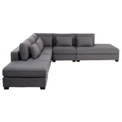 Maisons Du Monde Assises Pouf Pour Canapé Modulable Gris Clair -Fauteuils, poufs et repose-pieds Soldes pouf pour canape modulable gris clair 1000 14 1 180401 3