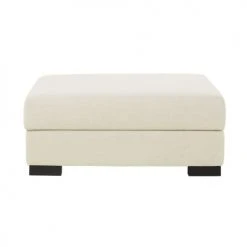Maisons Du Monde Poufs Pouf Pour Canapé Modulable Ivoire Avec Coffre De Rangement