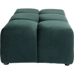 Kare Design Poufs Pouf Repose-pieds En Velours Vert Foncé -Fauteuils, poufs et repose-pieds Soldes pouf repose pieds en velours vert fonce 4