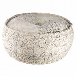 Maisons Du Monde Poufs Pouf Rond En Coton Imprimé