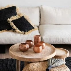 Bazar Bizar Poufs Pouf Rond En Jacinthe D'eau D60 -Fauteuils, poufs et repose-pieds Soldes pouf rond en jacinthe d eau d60 5