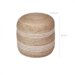 Rendez Vous Déco Poufs Pouf Rond En Jute -Fauteuils, poufs et repose-pieds Soldes pouf rond en jute 3
