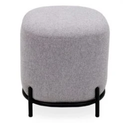 Meubles & Design Poufs Pouf Rond En Tissu Pieds Métal Gris 8 Meubles & Design Poufs Pouf Rond En Tissu Pieds Métal Gris -Fauteuils, poufs et repose-pieds Soldes pouf rond en tissu pieds metal gris 2