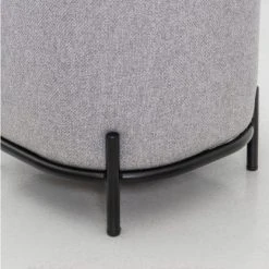 Meubles & Design Poufs Pouf Rond En Tissu Pieds Métal Gris 10 Meubles & Design Poufs Pouf Rond En Tissu Pieds Métal Gris -Fauteuils, poufs et repose-pieds Soldes pouf rond en tissu pieds metal gris 4