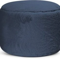 Sitting Point Poufs Pouf Rond Fausse Fourrure Douce Moutarde Diamètre 50x30cm -Fauteuils, poufs et repose-pieds Soldes pouf rond fausse fourrure douce bleu diametre 50x30cm 5