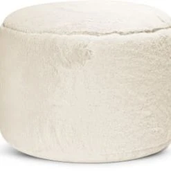 Sitting Point Poufs Pouf Rond Fausse Fourrure Douce Moutarde Diamètre 50x30cm -Fauteuils, poufs et repose-pieds Soldes pouf rond fausse fourrure douce taupe beige 50x30cm 5