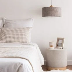 Maisons Du Monde Poufs Pouf Rond Gris -Fauteuils, poufs et repose-pieds Soldes pouf rond gris 1000 6 4 194877 3