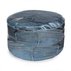 Reversible Poufs Pouf Rond Transparent à Remplir -Fauteuils, poufs et repose-pieds Soldes pouf rond transparent a remplir 3