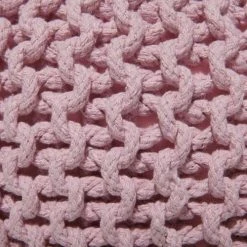 Beliani Poufs Pouf Rose 40 X 25 Cm -Fauteuils, poufs et repose-pieds Soldes pouf rose 40 x 25 cm 4