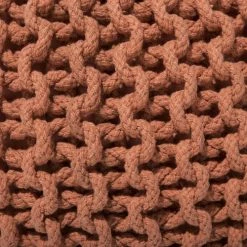 Beliani Poufs Pouf Rouille 50 X 35 Cm -Fauteuils, poufs et repose-pieds Soldes pouf rouille 50 x 35 cm 4