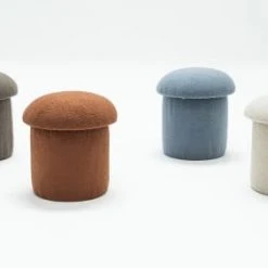 RNT By Really Nice Things Poufs Pouf Tapissé Avec Tissus Bouclé En Forme De Champignon Beige 10 RNT By Really Nice Things Poufs Pouf Tapissé Avec Tissus Bouclé En Forme De Champignon Beige -Fauteuils, poufs et repose-pieds Soldes pouf tapisse avec tissus boucle en forme de champignon beige 4