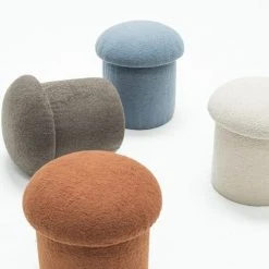 RNT By Really Nice Things Poufs Pouf Tapissé Avec Tissus Bouclé En Forme De Champignon Beige 11 RNT By Really Nice Things Poufs Pouf Tapissé Avec Tissus Bouclé En Forme De Champignon Beige -Fauteuils, poufs et repose-pieds Soldes pouf tapisse avec tissus boucle en forme de champignon beige 5