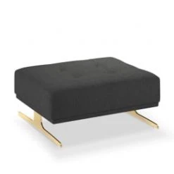 Micadoni Home Poufs Pouf Tissu Structuré Beige Clair -Fauteuils, poufs et repose-pieds Soldes pouf tissu structure gris fonce