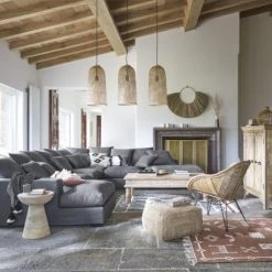 Maisons Du Monde Poufs Pouf Tressé En Chanvre -Fauteuils, poufs et repose-pieds Soldes pouf tresse en chanvre 1000 7 21 190220 6