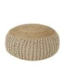 Maisons Du Monde Poufs Pouf Tressé En Jute Et Coton Marron Et écru