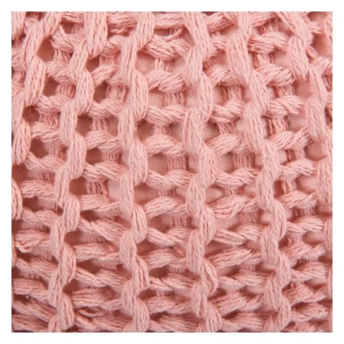 Rendez Vous Déco Poufs Pouf Tricot Rond En Coton Rose Poudré 4 Rendez Vous Déco Poufs Pouf Tricot Rond En Coton Rose Poudré – Image 4
