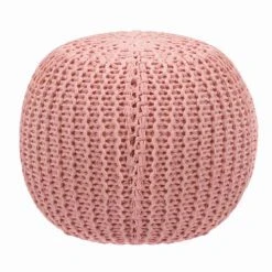 Rendez Vous Déco Poufs Pouf Tricot Rond En Coton Rose Poudré 10 Rendez Vous Déco Poufs Pouf Tricot Rond En Coton Rose Poudré -Fauteuils, poufs et repose-pieds Soldes pouf tricot rond en coton rose poudre 4