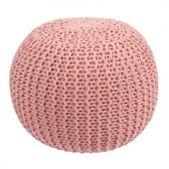 Rendez Vous Déco Poufs Pouf Tricot Rond En Coton Rose Poudré 11 Rendez Vous Déco Poufs Pouf Tricot Rond En Coton Rose Poudré -Fauteuils, poufs et repose-pieds Soldes pouf tricot rond en coton rose poudre 5
