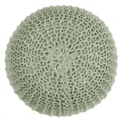 Rendez Vous Déco Poufs Pouf Tricot Rond En Coton Vert Clair 8 Rendez Vous Déco Poufs Pouf Tricot Rond En Coton Vert Clair -Fauteuils, poufs et repose-pieds Soldes pouf tricot rond en coton vert clair 2