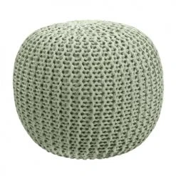 Rendez Vous Déco Poufs Pouf Tricot Rond En Coton Vert Clair 11 Rendez Vous Déco Poufs Pouf Tricot Rond En Coton Vert Clair -Fauteuils, poufs et repose-pieds Soldes pouf tricot rond en coton vert clair 5