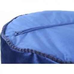 ReCollection Poufs Pouf Velours Bleu H38cm -Fauteuils, poufs et repose-pieds Soldes pouf velours bleu h38cm 4