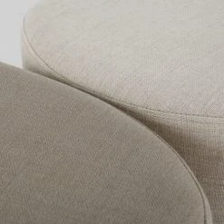 Maisons Du Monde Poufs Gris Clair Et Blanc (x2) 7 Maisons Du Monde Poufs Gris Clair Et Blanc (x2) -Fauteuils, poufs et repose-pieds Soldes poufs gris clair et blanc x2 1000 8 19 215228 3