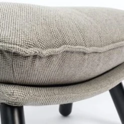 Zuiver Repose-pieds Repose Pied En Tissu Gris Clair -Fauteuils, poufs et repose-pieds Soldes repose pied en tissu gris clair 4