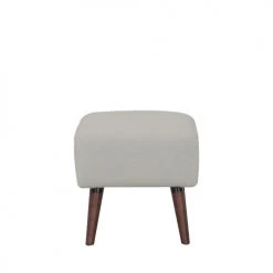 Drawer Repose-pieds En Tissu Bouclette Pieds Bois Foncé Gris Clair -Fauteuils, poufs et repose-pieds Soldes repose pieds en tissu bouclette pieds bois fonce gris clair 3