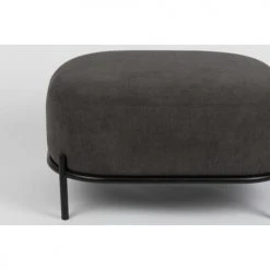 Drawer Repose-pieds En Tissu Gris -Fauteuils, poufs et repose-pieds Soldes repose pieds en tissu gris 4