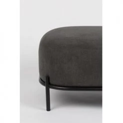 Drawer Repose-pieds En Tissu Gris -Fauteuils, poufs et repose-pieds Soldes repose pieds en tissu gris 5