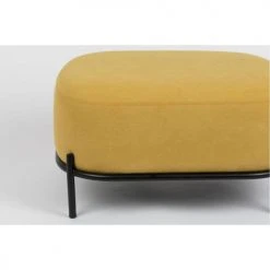 Drawer Repose-pieds En Tissu Jaune -Fauteuils, poufs et repose-pieds Soldes repose pieds en tissu jaune 2