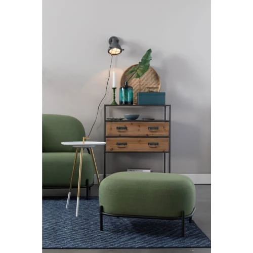 Drawer Repose-pieds En Tissu Vert 2 Drawer Repose-pieds En Tissu Vert – Image 2