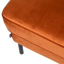 Drawer Repose-pieds En Velours Rouille -Fauteuils, poufs et repose-pieds Soldes repose pieds en velours rouille 5