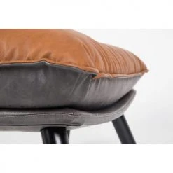 Zuiver Repose-pieds Repose Pieds Simili Cognac -Fauteuils, poufs et repose-pieds Soldes repose pieds simili cognac 5