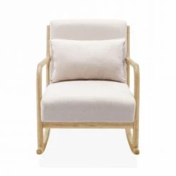 Alice's Garden Fauteuils Rocking Chair Design Tissu Beige Et Bois - Lorens Rocking 9 Alice's Garden Fauteuils Rocking Chair Design Tissu Beige Et Bois - Lorens Rocking -Fauteuils, poufs et repose-pieds Soldes rocking chair design tissu beige et bois lorens rocking 3