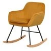 Rendez Vous Déco Fauteuils Rocking-chair En Velours Jaune
